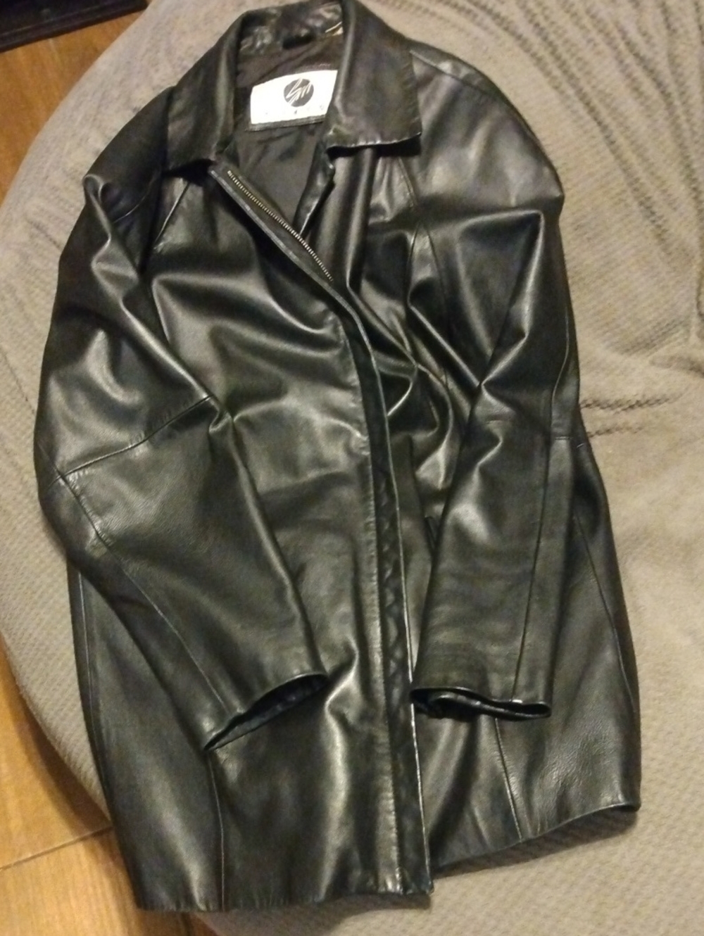 Black Leather Jacket Like New